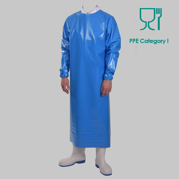 Polyurethane-DELTA-sleeves-blue-PPE